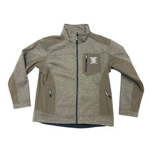 NRA  Jacket - Brown - Performance Zip Up Soft Shell Jacket - Men's Size Medium
